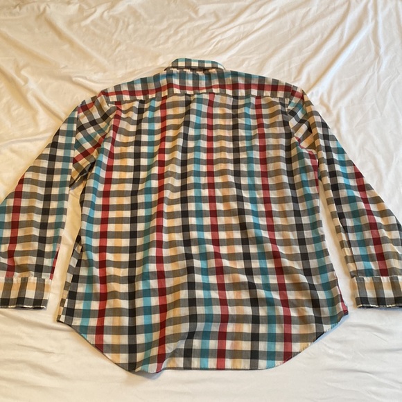 Bud Berma Weekender Plaid Long Sleeve Button Down Dress Shirt Size XL - Picture 2 of 12
